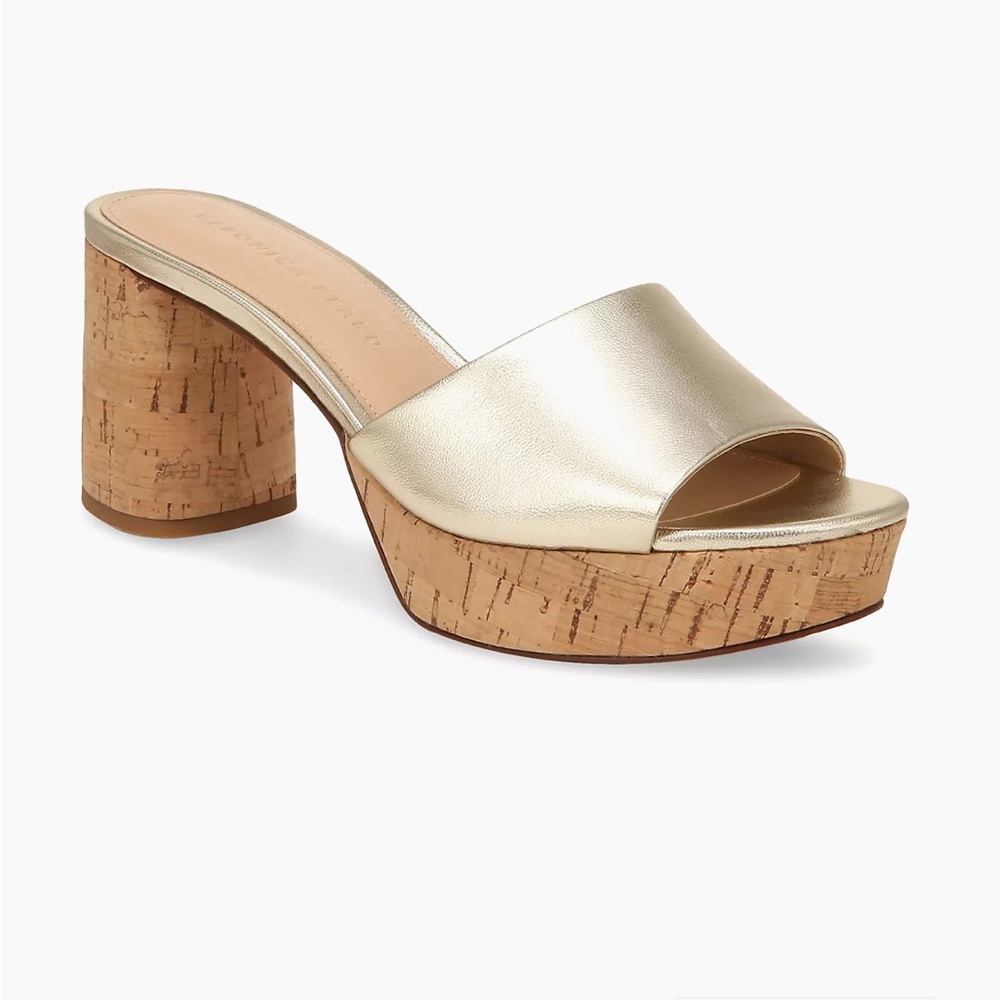 Veronica Beard
Dali 70MM Metallic Leather Platform Sandals sz 9
Platinum Natura